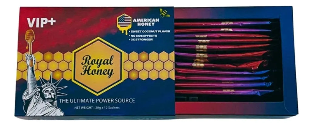 AMERICAN ROYAL HONEY, VERSION AMERICANA SABOR COCO.