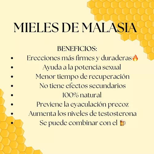 MIEL DE MALASIA BLACK HORSE VITAL HONEY, caja con 24 sobres de 10 gramos.