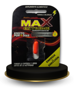 MAX BLACK, CONTIENE UNA PASTILLA.
